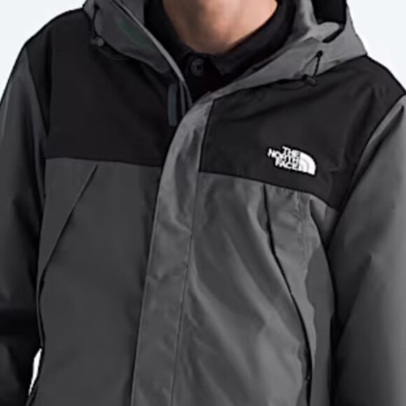 The North Face Black and Gray Raincoat - Picture 1 of 8